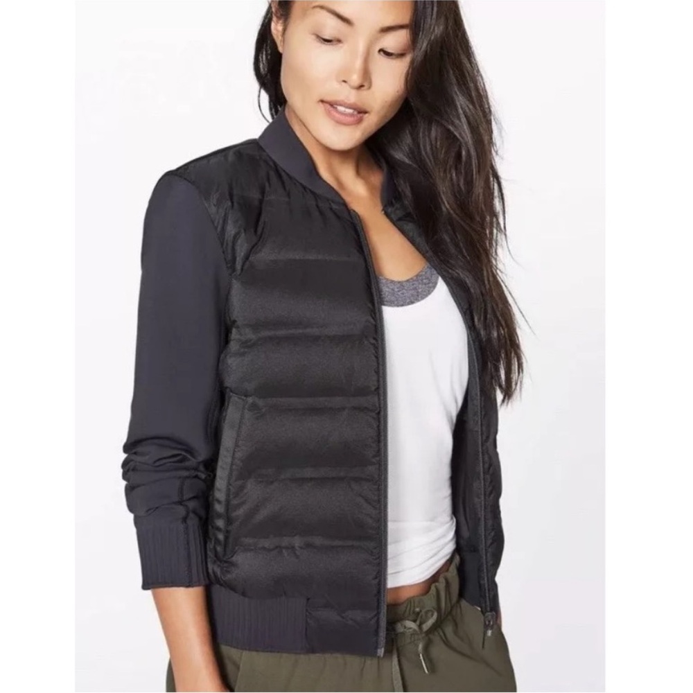Lululemon Down and Around Reversible Bomber
Size 6